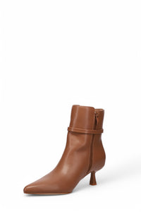 Inniu Catwalk Poppsie Zip Up Ankle Boots Tan