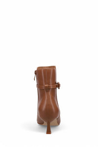 Inniu Catwalk Poppsie Zip Up Ankle Boots Tan