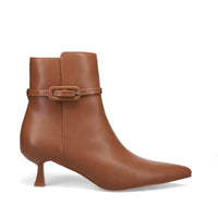 Inniu Catwalk Poppsie Zip Up Ankle Boots Tan