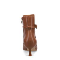 Inniu Catwalk Poppsie Zip Up Ankle Boots Tan