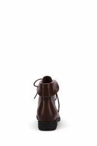 Inniu Catwalk Remi Lace Up Boots Chocolate