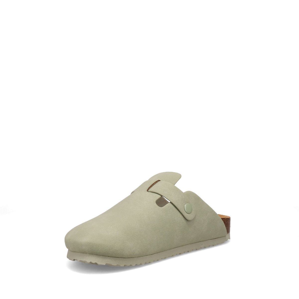 Inniu Catwalk San Jose Footbed Clog Mule Mint Vegan Suede