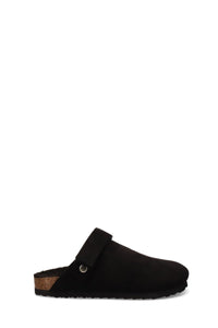 Inniu Catwalk Seattle Slide Shoe Black Vegan Suede