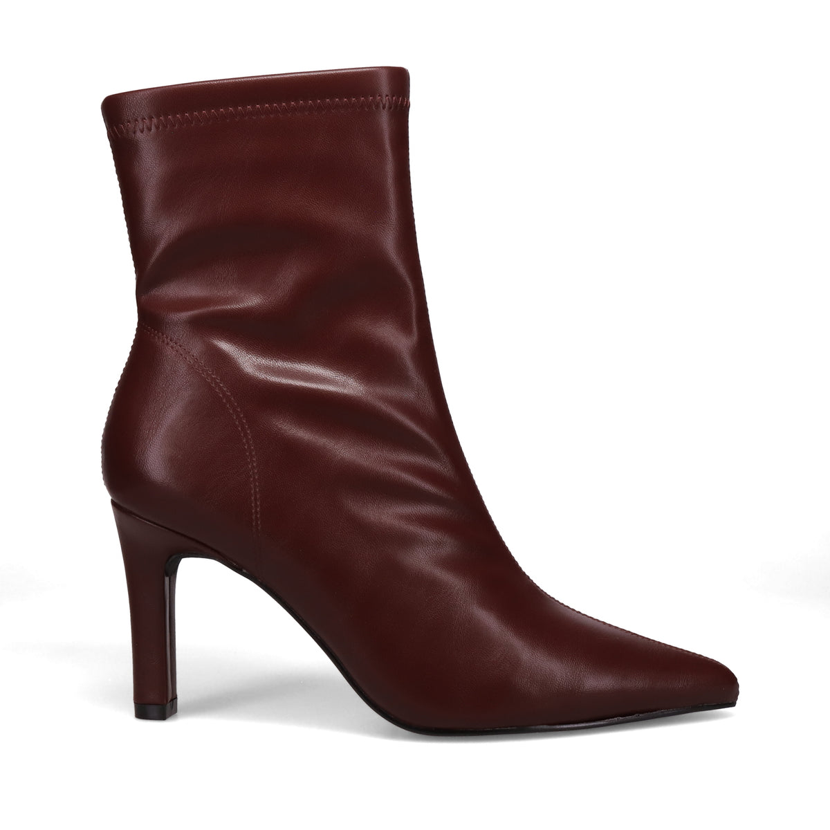 Inniu Catwalk Sylvie Slip On Boots Deep Red Stretch