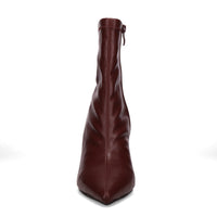 Inniu Catwalk Sylvie Slip On Boots Deep Red Stretch