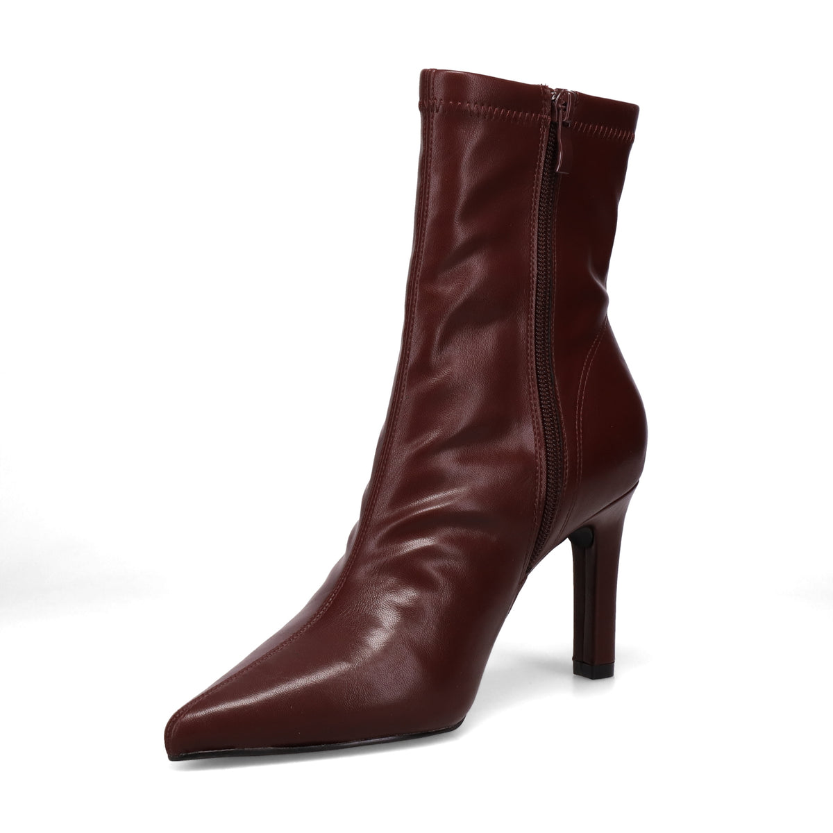 Inniu Catwalk Sylvie Slip On Boots Deep Red Stretch