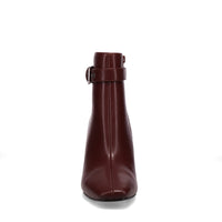 Inniu Catwalk Tammy Zip Up Ankle Boots Deep Red