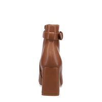 Inniu Catwalk Tammy Zip Up Ankle Boots Tan