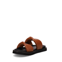 Inniu Catwalk Vacay Flat Sandals Tan Black