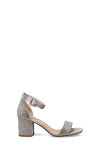 Inniu Catwalk Vegas Block Heels Silver