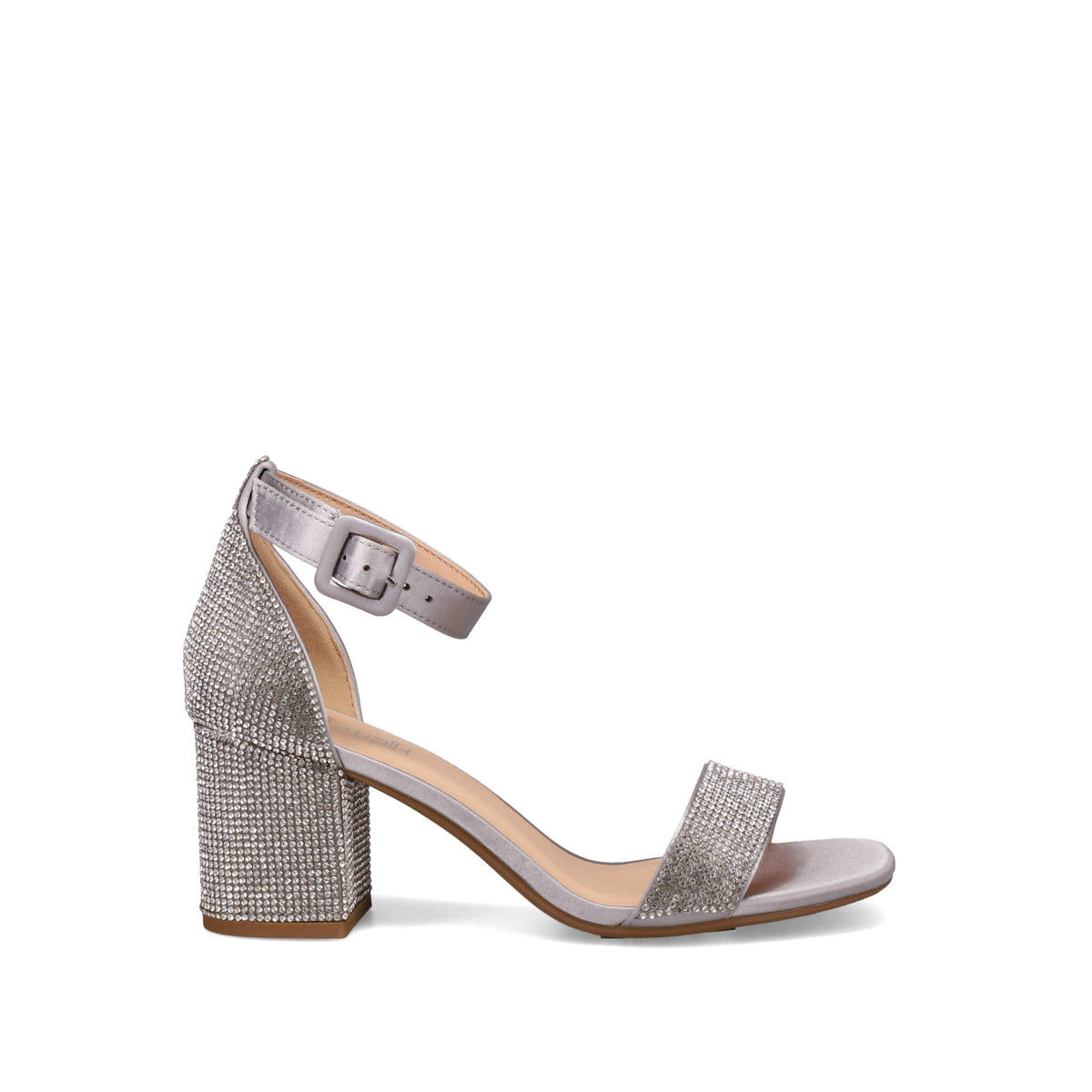Inniu Catwalk Vegas Block Heels Silver